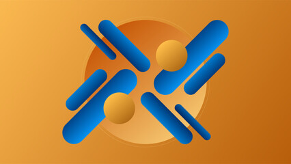 ABSTRACT BACKGROUND BLUE ORANGE GRADIENT SMOOTH LIQUID COLORFUL DESIGN WITH GEOMETRIC SHAPES VECTOR TEMPLATE GOOD FOR MODERN WEBSITE, WALLPAPER, COVER DESIGN 