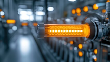 Industrial LED Light Bar in Factory Setting