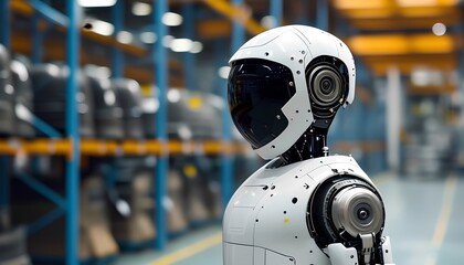 Robotic automation enhancements in industrial settings factory environment technology showcase modern viewpoint innovation insight