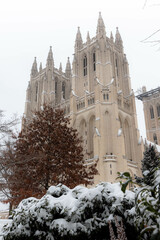 Snow Covered Buildings in Washington DC