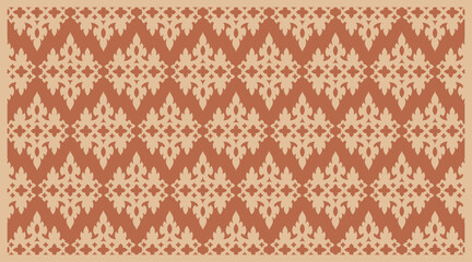 Terracotta Geometric Pattern Design Template