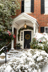 Snow Covered Buildings in Washington DC