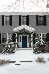 Snow Covered Buildings in Washington DC