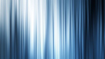 Obraz premium A serene abstract image featuring vertical blue and white streaks, creating a calming, blurred effect reminiscent of flowing water or light.