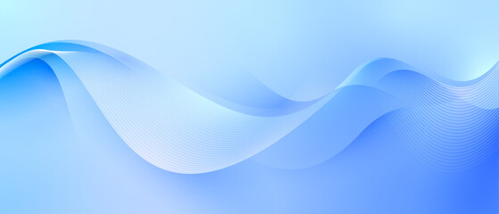 Soft and elegant light blue abstract background with dynamic flowing waves. Ideal for web design, presentations, and digital artwork.