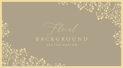 luxury floral Vector background Template