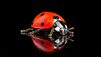 Marienkäfer Studio Makro Detailaufnahme Insekt