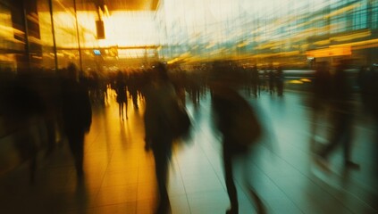 Blurred Motion: A City's Rhythmic Pulse
