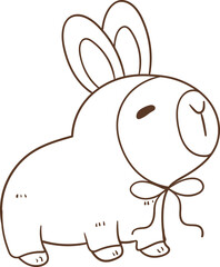 Cute Easter Capybara