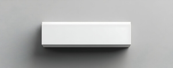 White box on gray, mockup design