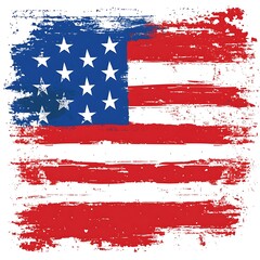 Grunge American Flag, USA, Patriotic, Graphic Design, Background