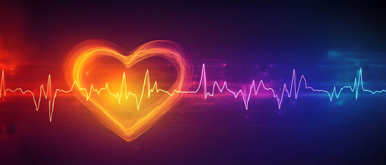 Obraz premium Heartbeat pulse, energy, health
