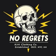 skull t shirt illustration