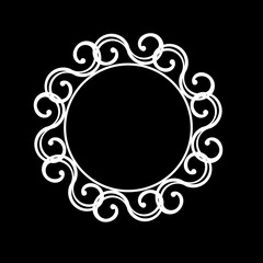 black and white frame