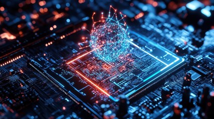 Quantum Processor Glowing with Swirling Qubits