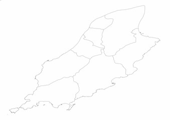 map of the territory and administration of the Isle of Man