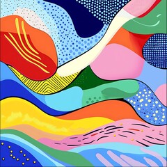 Abstract colorful shapes background design for creative use