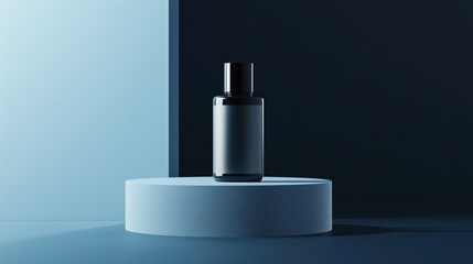 Sleek Bottle of Luxury Car Shampoo in Minimalist Setting
