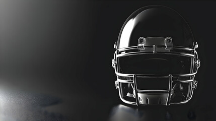 Football helmet, dark background, game prep