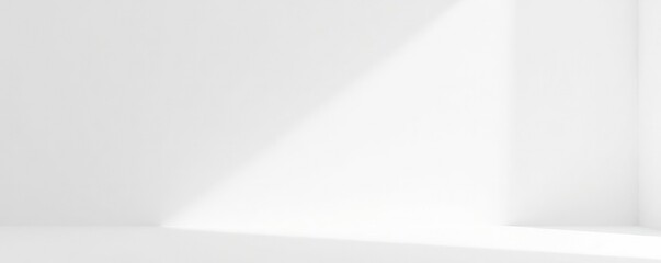 Minimalist abstract white shadow background with plenty of empty space, empty, peaceful, silence