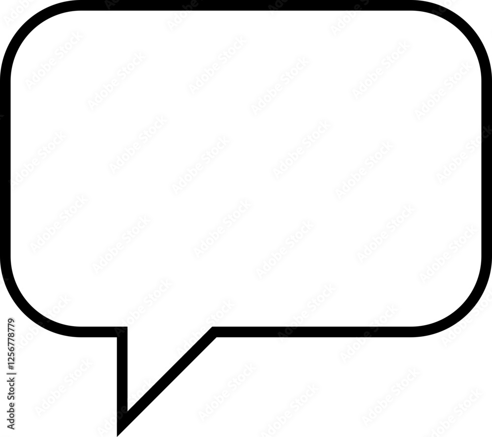 Poster speech bubble icon comment symbol Chat message icons - talk message Bubble chat icon. web vector line icon