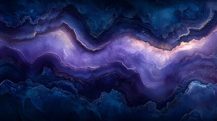 Stunning abstract artwork resembling a geode with swirling purple and blue hues. Intricate texture and vibrant colors. Macro Texture Backgrounds. A Symphony of Purple Blue Hues Abstract Amethyst Geode