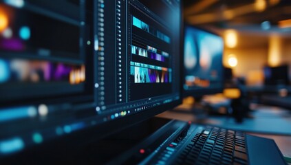 Video Editing Station: Professional Workflow in Action