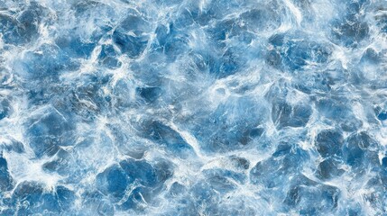 Fototapeta premium Aerial ocean wave texture, seamless pattern, blue water, design backdrop