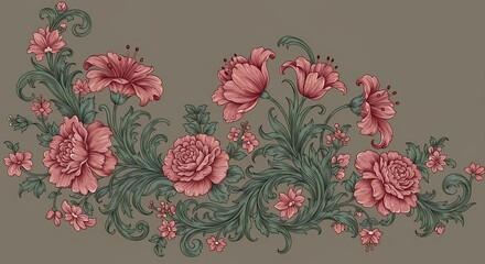 floral background with flowers