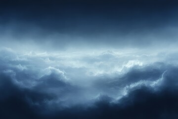 Obraz premium Stormy skies: Dark clouds loom creating a dramatic atmospheric vista above the world