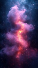Colorful Nebula in Deep Space