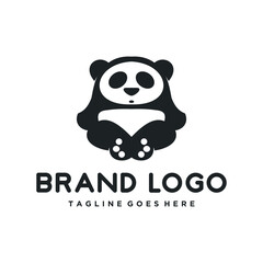 black panda logo meditation