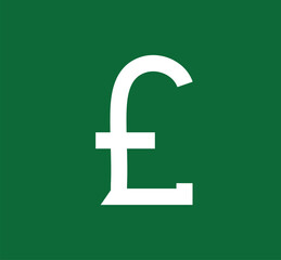Obraz premium premium Pound currency icon, designed for financial, banking, and e-commerce projects