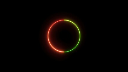 abstract circle loading icon  illustretion black background.