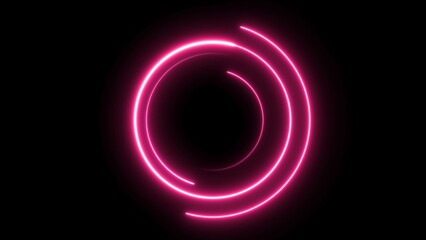 abstract circle loading icon  illustretion black background.