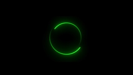 abstract circle loading icon  illustretion black background.