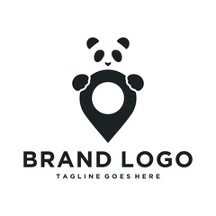black panda logo location