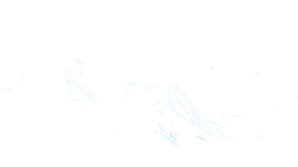 Soft blue waves creating a calming effect, ideal for spa, wellness, and nature-inspired designs, isolated on transparent background png 