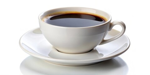 Fototapeta premium Cup of Coffee on White Background