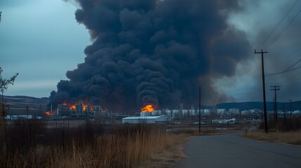 time lapse of smoke from factory