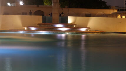 fountanig at night, Santo Domingo