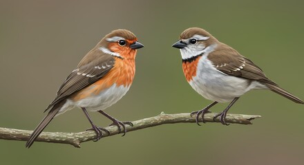 Fototapeta premium robin on a fence