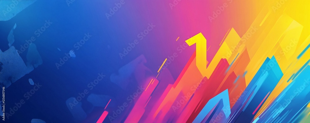 Poster abstract colorful background with slanting geometric shapes