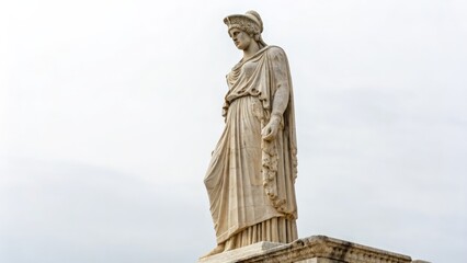Fototapeta premium Classical Statue on White Background