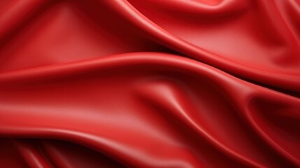 Obraz premium Luxurious crimson cloth with flowing, undulating and vibrant texture