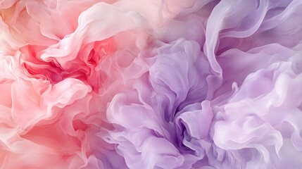 Soft Pink and Purple Waves with Gradient Texture in Photorealistic Style