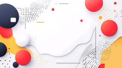 Obraz premium Abstract colorful geometric shapes background