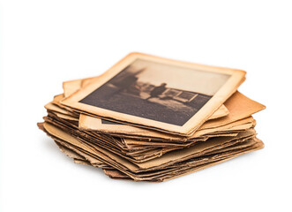 A Stack of Old Vintage Photographs Memories Family History Ancestry