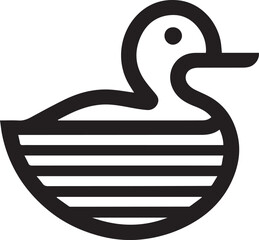 minimalist duck logo