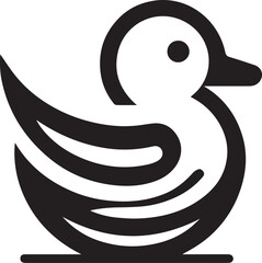 minimalist duck logo